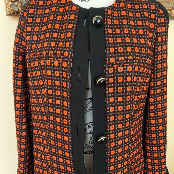 MARNI Black and Orange COAT SZ 44 - Picture 5 of 16